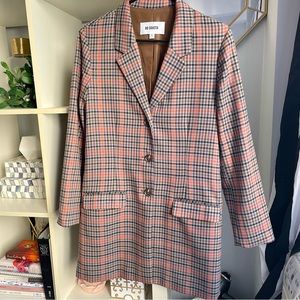 BB Dakota Plaid Blazer Jacket